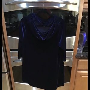 Snowskin brand velvet top